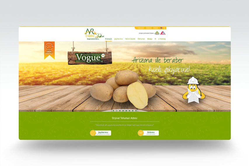 ar tarım web tasarımı