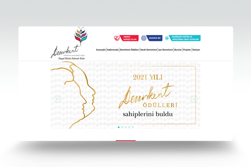 Demirkent Eğitim Vakfı Web Tasarımı