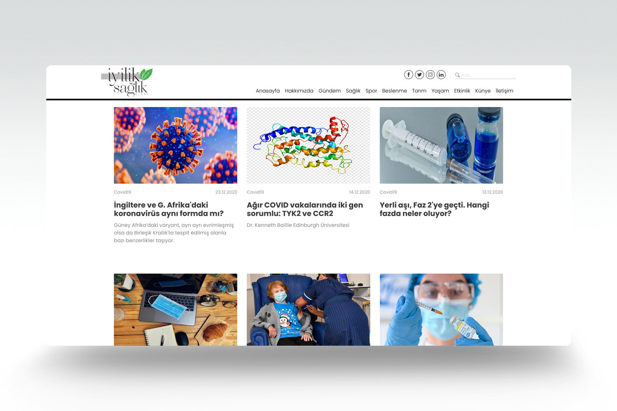 İyilik Sağlık web tasarımı 2